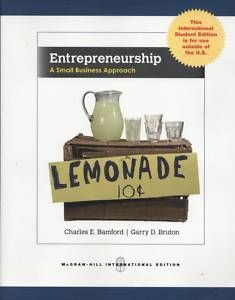 Entrepreneurship 1E by Charles Bamford Bruton G 0073403113