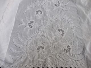 Stunning Antique Georgian Ayrshire Embroidered Christening Gown Dress 