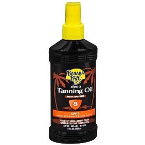 Banana Boat Protective Tanning Oil Sunscreen Spray SPF 8 8 fl oz (236 