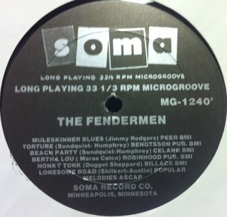 The Fendermen Mule Skinner Blues LP VG MG 1240 Vinyl 1960 Record 