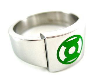 DC Comics Licensed Green Lantern Stainless Steel Ring