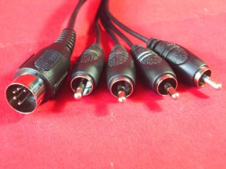 Pin DIN to 4 x RCA in Out Cable for Bang Olufsen