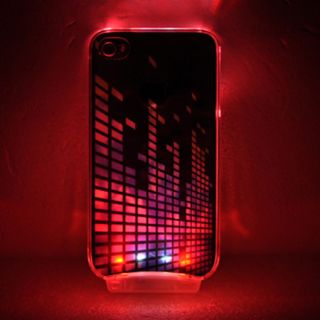 Music Dance LED Color Changed Sense Flash light Case Cover for iPhone 