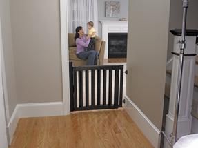 safety 1st espresso swing baby kid pet security gate new authorized 