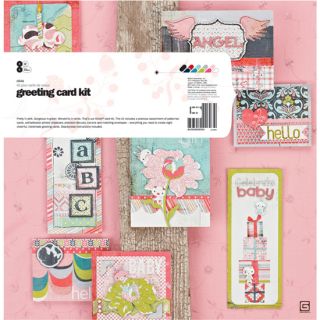   OLIVIA CARD KIT   Makes 8 Cards Perfect For New Baby Girl   Scrapbook