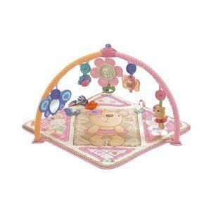 Fisher Price Little Buttons Musical Pink Baby Gym New