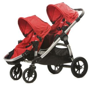 2012 Baby Jogger City Select stroller + second seat red ruby
