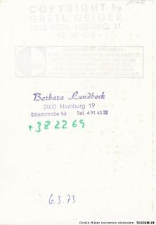 Barbara Lundbeck Top AK 70ER Jahre Orig Sign U A Percv Stuart 45273 