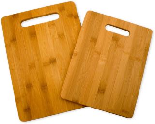 2038 bamboo cutting board set 2 board set brand new