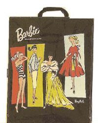   Skooter Cpyrt 1965 Mattel Inc Doll Case w 2 Dolls Clothes
