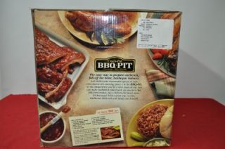 Rival Crock Pot BBQ Pit Counter Top Slow Roaster with Rack Item 5126 
