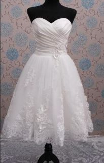New White Ivory Wedding Dress Bridal Gown Custom Size 2 4 6 8 10 12 14 