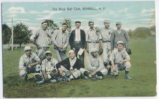 Bangall Stanfordville NY c1908 9 Base Ball Club team group shot, a 