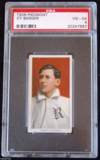    T206 PIEDMONT PSA 4 VG EX CY BARGER ROCHESTER VERY NICE VINTAGE CARD