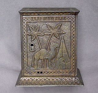 Arabian Safe Still Coin Bank Kyser Rex US C188291 Antique Cast Iron 