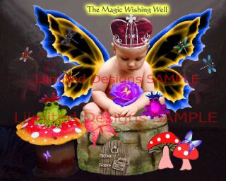 Create Fairytale Fantasy Digital Photos Backdrop Kit