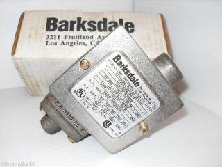 New Barksdale E1H H500 P6 T Pressure Switch E1HH500P6T