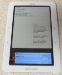  NOOK E Reader Tablet 2GB, Wi Fi, 6in MINT in Box 