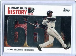 Barry Bonds 2005 Topps Home Run History Homerun #661 San Francisco 
