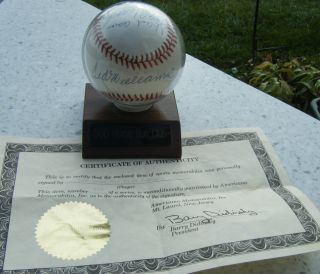 500 Home Run Club Autographed Baseball 11 Signatures w COA Williams 