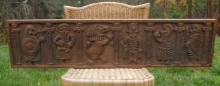 Large Mid Century Carved Wall Plaque by Evelyn Ackerman Signed Date 
