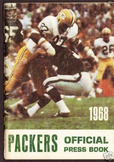 1968 Green Bay Packers Media Guide Bart Starr