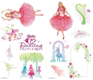28 Big Barbie Dancing Princess Room Wall Decal Stickers
