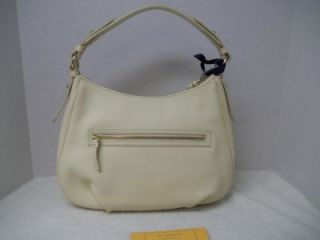 New Dooney and Bourke Leather East West Collins In Ivory R790C