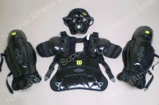 Gerry Davis Umpire Equipment by Wilson Mask Chest Protector Leg Guards 