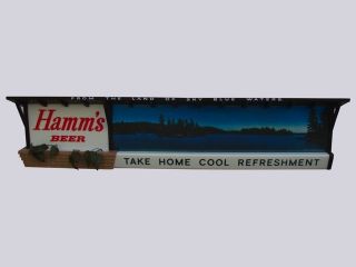 Vintage Retro Hamms Beer Sign Take Home A Cool Refreshmint Lake Bar 