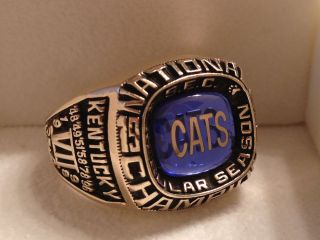   of Kentucky Basketball National Championship Ring 10K Gold