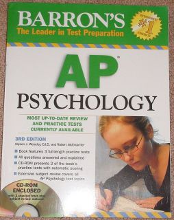 Barrons AP Psychology 3rd Edition Allyson J Weseley