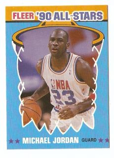 1990 91 Michael Jordan Fleer All Star Basketball Trading Card 5