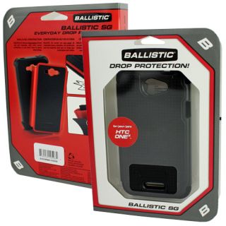 Ballistic Shell Gel SG Protector Case Cover Skin for HTC One x Black 