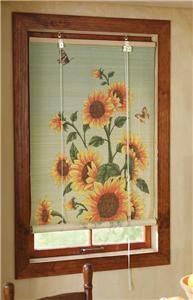 Sunflower Decor Bamboo Window Blinds 25 x 68