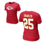 nike name and number nfl chiefs jamaal charles women s t shirt $ 32 00
