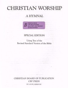 Christian Worship Hymnal American Baptist Church Disciples of Christ 