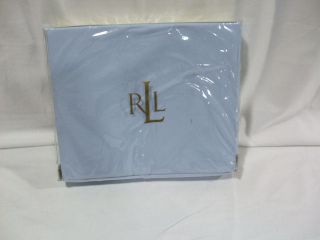 Ralph Lauren Lawton Solid Azure Light Blue Twin Bedskirt