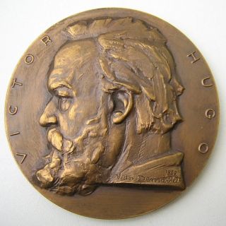 Victor Hugo Monument on Waterloo Napoleonic Battlefield Medal by 