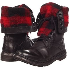 Burberry Check Lined Leather Boots SKU #7980180