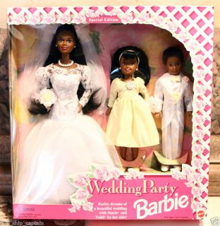 New Wedding Party Barbie African American Bride Black Special Bridal 