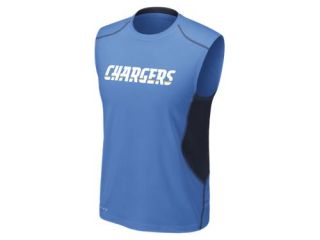 Nike Pro Combat Hypercool 20 Fitted Sleeveless NFL Chargers Mens Shirt 