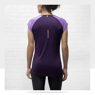 Nike Miler V Neck Womens Running Shirt 519831_584_B