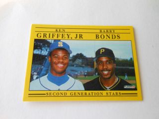 1990 Fleer Ken Griffey Jr Barry Bonds Card