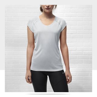 Nike Miler V Neck Womens Running Shirt 519831_100_A
