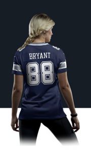  NFL Dallas Cowboys (Dez Bryant) Womens Football Away 