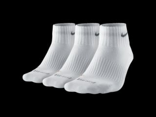 Nike Non Cushioned Quarter Training Socks (3 Pair) SX4101_101_A.png