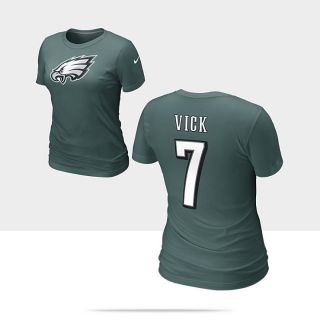    and Number NFL Eagles   Michael Vick Womens T Shirt 510422_343_A