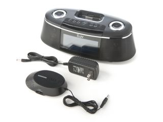 iLuv iMM178 Vibro Sound Dual Alarm Clock with Speaker Integrated 