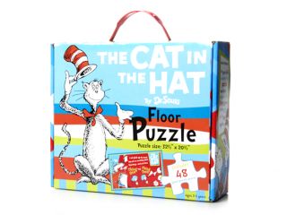 Dr. Seuss Floor Puzzle Bundle   The Lorax, The Cat in the Hat 